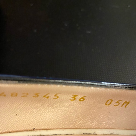 Studded Patent Gucci Marmont Pumps/Loafers - Picture 7 of 16